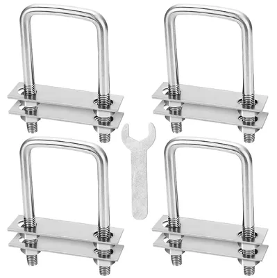Imagen del producto de Tornillos U M8 - 60 x 100 mm - 4 unidades - Acero