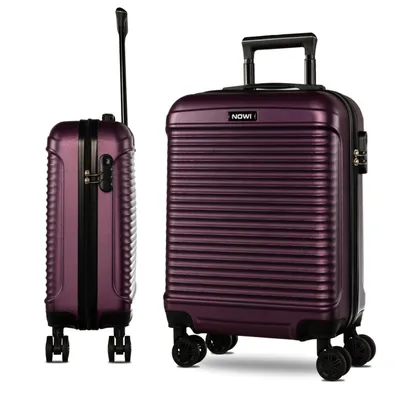 Produktbild von Karl Noss Lederwaren GmbH & Co. KG Hartschalen Kabinenkoffer Las Palmas, ABS, metallic lila, 55x40x20cm, 34L, 2,7 kg, mit Rollen, Leichtgewicht, Innenfächern und Zurrgurten, Ryanair kompatibel.