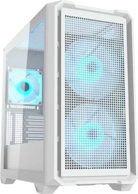 Produktbild von Cougar MX600 Mini RGB White – Mini-Tower für Micro-ATX/Mini-ITX mit 3 RGB-Lüftern