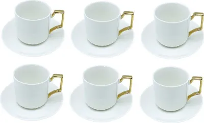 Produktbild von Aliya Kaffee-Set mit 12 Teilen 190 ml – Perfekt für jeden Anlass Weiß