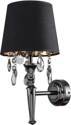 Immagine prodotto di Applique Vigo nero e oro 1xE14x40W in tessuto, dimensioni: 33,4x15x19,6 cm, IP20, Light Prestige