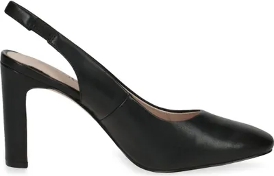 Produktbild von Caprice Damen Slingpumps Leder Pumps 9-29601-20, Größe:39 EU, Farbe:Schwarz