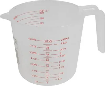 Image de Massamarkt Mesure de la tasse de plastique 1 LTR