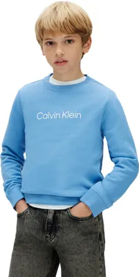 Produktbild von Calvin Klein Kinder Uni Sweatshirt Logo Regular mit Rundhalsausschnitt, Blau