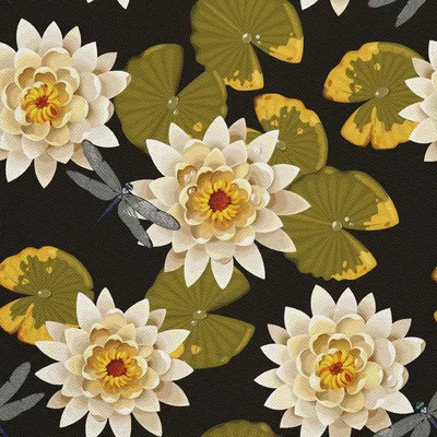 Immagine prodotto di OUTDOOR DECOSTOFFE OXFORD - Motivo loto in fiore I DX456