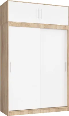 Produktbild von Akord Schiebetürenschrank Mit Erweiterung Mono Sonoma-Eiche/Weiß 150X60X245 Cm