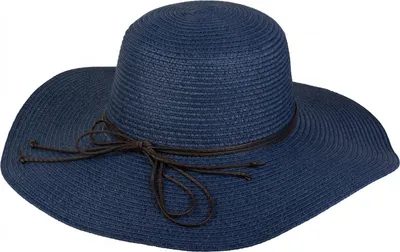 Produktbild von styleBREAKER Damen Strohhut mit schmalem Band und Schleife, Sonnenhut, Schlapphut, Sommerhut, Hut 04025012
