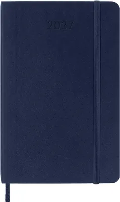 Produktbild von Moleskine Tageskalender für 12 Monate 2027, Format Taschenbuch/A6, 1 Tag = 1 Seite, Softcover, Farbe: Saphir