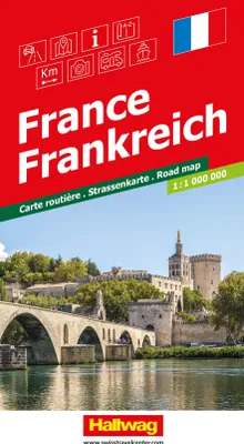 Produktbild von Hallwag Strassenkarte Frankreich 1:1 Mio.