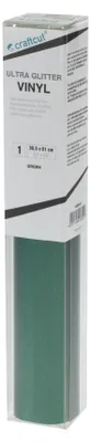 Produktbild von Kreativplotter Ultra Glitter Vinyl GREEN 30,5 x 61 cm