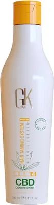 Produktbild von GK HAIR Global Keratin Hanf Conditioner (240 ml) Feuchtigkeitsspendend Kräftigende Farbe Behandelt Beschädigte Reparatur Bietet Pflegende & Glanz Angereichert mit natürlichem, organischem, veganem Sulfat, Parabenfrei