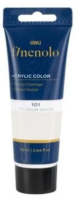 Produktbild von Weiße Acrylfarbe 75 ml Finenolo Deli
