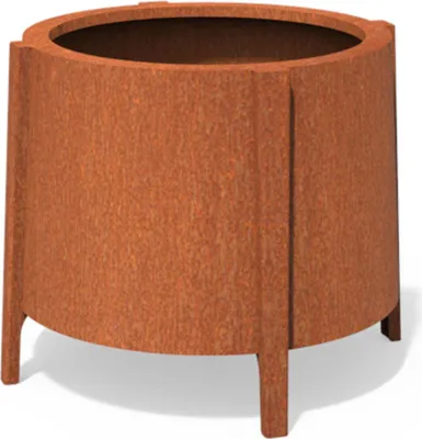 Produktbild von Adezz Botan Pflanzgefäß rund aus Corten-Stahl Pflanzkübel Blumenkasten