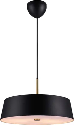 Zdjęcie produktu dla Żyrandol wiszący NORDLUX Clasi, wariant: Ø 450 x 265 mm, 3 x 15 W, E14, czarny, mosiądz
