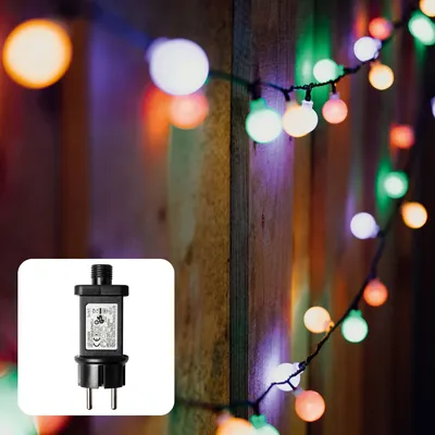 Produktbild von Lichterkette LED RGB Kugeln 180 LEDs Party Garten Outdoor IP44 außen Licht bunt
