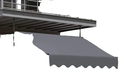 Zdjęcie produktu dla Markiza rozwijana, z regulacją wysokości, łatwa w montażu, 400 x 120 cm