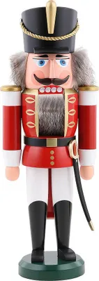 Produktbild von Husar rot (37cm) Nussknacker von Seiffener Volkskunst