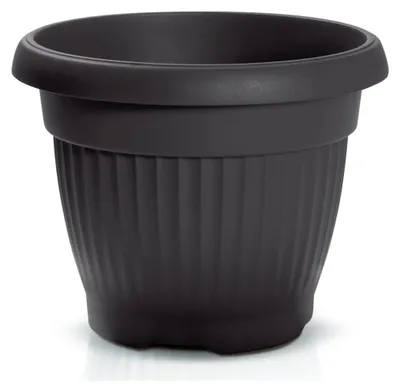 Productafbeelding van Prosperplast plantenpot Roma Garden - kunststof - antraciet - 25 cm