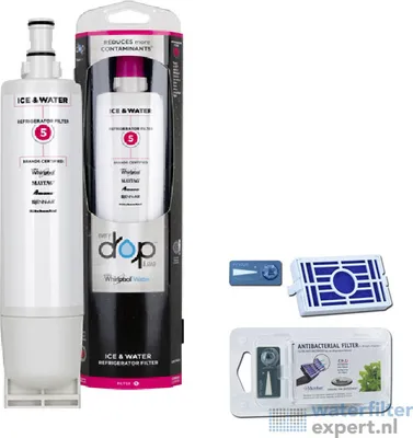Immagine prodotto di Filtro acqua Whirlpool SBS001 + filtro aria antibatterico ANT001 (SET)