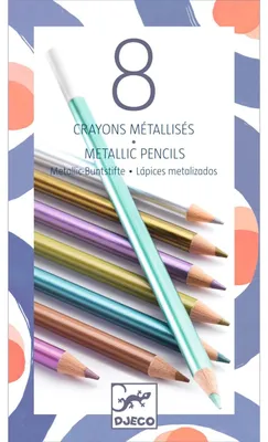 Image de Crayons de couleur métalliques, Djeco
