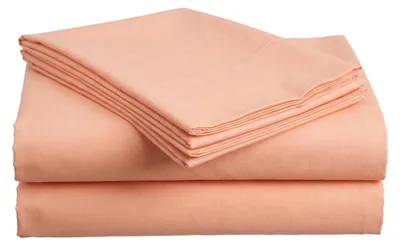 Produktbild von Baumwoll-Spannbettlaken LUX 140x240 cm aprikosenfarben, 100% Baumwolle