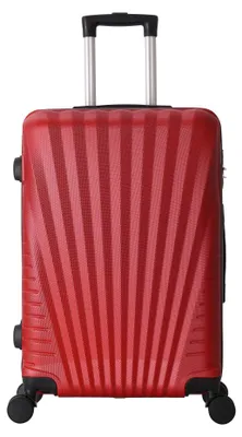 Produktbild von Trolley ADC Elegance Kofferset 3-teilig 55/65/75 cm, Hartschalenkoffer ABS, 4 Rollen 360° – Bordeauxrot