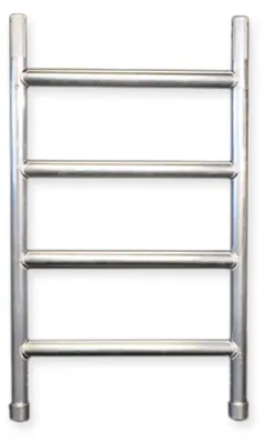 Produktbild von Rollstativ-Aufbaugestell, 75 cm breit - 4 Stangen, Aluminium - Fahrbar