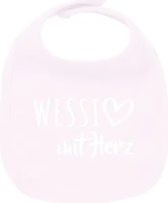 Produktbild von Huuraa Unisex Babylatz Wessi mit Herz Geschenk Babypink  Baumwolle Wessi Mitbringsel