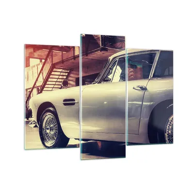 Produktbild von Bilder auf glas - Autogarage - 130x100cm - Glasbilder - Wandbilder - Bilder - Kunstdruck - zum Aufhängen bereit - Wanddekoration aus Glas - Glas Bilder - Wandbild auf Glas - 3 Teile - GCB130x100-3888
