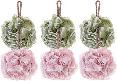 Produktbild von Famanu Badspons Exfolierend - 6er Set Loofahs für Sanfte Hautpflege