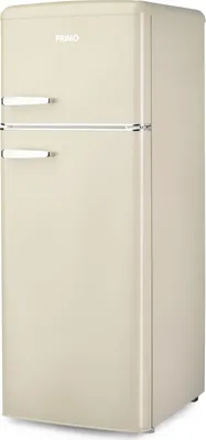 Productafbeelding van Retro koelkast met vriezer bovenin - Wit - PRIMO PR167RKC
