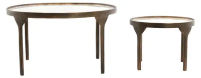 Produktbild von Salontafel Set 2 Crème Steintisch Light & Living