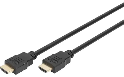 Zdjęcie produktu dla Digitus Kabel połączeniowy HDMI High Speed z Ethernetem, 10 m, HDMI Typu A (Standard), HDMI Typu A (Standard), 1920 x 1200 px, Czarny