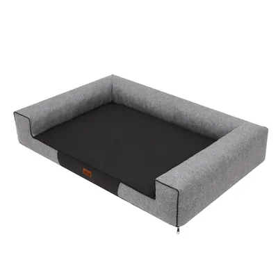 Immagine prodotto di Letto rettangolare per cani, divano con rivestimento removibile e impermeabile - L 80 x 55 cm