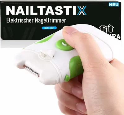Produktbild von NAILTASTIX Elektrische Nagelfräse Nagelschneider Nagelfeile, Elektrische Nagelschere, Nagelschere Nageltrimmer elektrisch