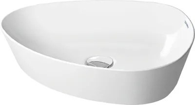 Produktbild von Duravit Aufsatzbecken CAPE COD ohne Überlauf, ohne Hahnlochbank, 500 x 405 mm weiß/weiß seidenmatt