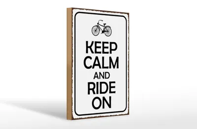 Produktbild von Holzschild Spruch 20x30cm Keep Calm and Ride on