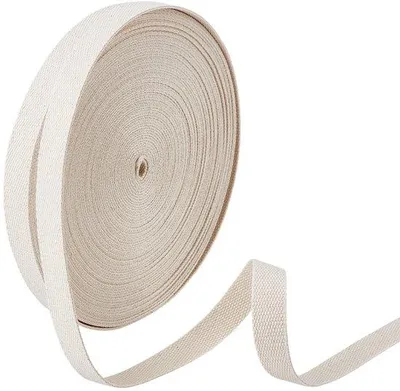 Zdjęcie produktu dla Taśma bawełniana, długość 25,15 m, szerokość 20 mm, tkanina diagonalna