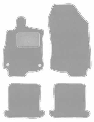 Immagine prodotto di Tappetini in moquette per Renault Megane III 2008-2015 (cabrio) – set 4 pezzi, grigi, su misura – Wielganizator OSLO