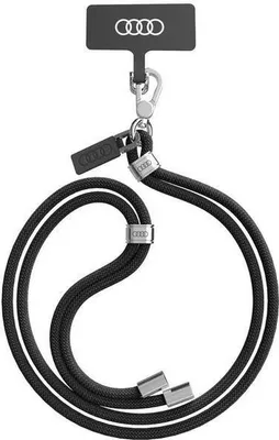 Obrázok produktu pre Audi Univerzálna Šnúrka Na Telefón 120Cm 6Mm Crossbody Čierna/Čierna Au-Cbl6-R8/D1-Bk