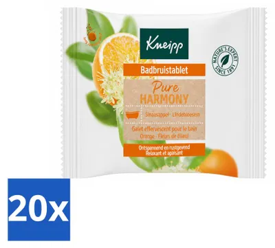 Produktbild von 20 x Kneipp Badbruistablet Orangenblüte Lindenblüte - Vorteilspackung - 20 Stücke