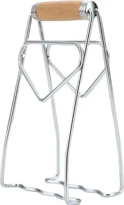 Produktbild von Klappbarer Tellerclip aus Edelstahl für heiße Töpfe und Pfannen, geeignet für Mikrowelle, Backofen und Fritteuse