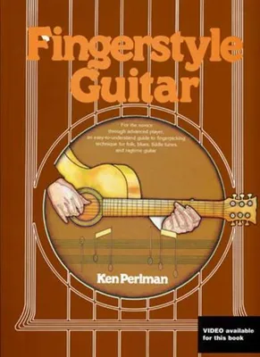 Produktbild von Fingerstyle Guitar by Ken Perlman Fingerpicking Guitar Technique Book for Acoustic Guitar Folk Blues Ragtime and Fiddle Tune Arrangements with Tab and Standard Notation for Guitarists