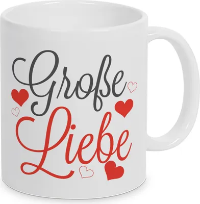 Produktbild von Große Liebe - Tasse - Kaffeetasse - Tasse mit Spruch