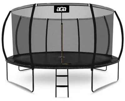 Immagine prodotto di Aga SPORT EXCLUSIVE Trampolino 430 cm Nero + rete di protezione + scala