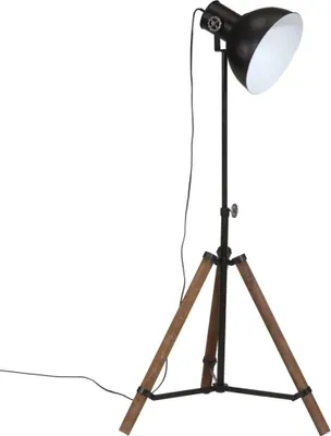 Produktbild von vidaXL Stehleuchte 25 W Schwarz 75x75x90-150 cm E27