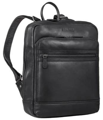 Image de Sac à dos de voyage en cuir élégant, conçu pour les ordinateurs portables jusqu'à 13,3 pouces