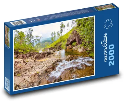 Zdjęcie produktu dla Puzzle 2000 Przyroda - leśna rzeka - martinpuzzle