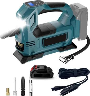 Produktbild von Kabellose elektrische Luftpumpe, 130 PSI, Dual-Power-Kompatibilität, mit 1 Batterie