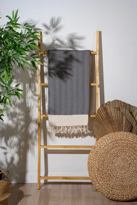 Produktbild von Mijolnir, Baliksirti - Anthracite, Anthrazit, Fouta (Strandtuch), 90 % BAUMWOLLE, 10 % POLYESTER, 90 x 180 cm